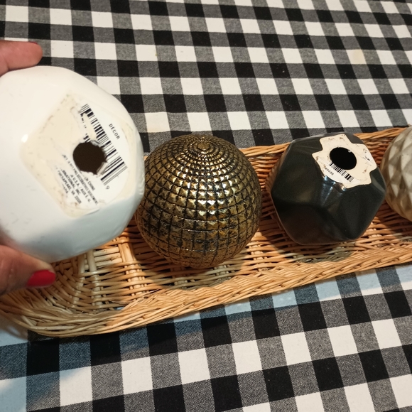 Decor Boho Ceramic Sphere Balls Set. - Picture 8 of 8